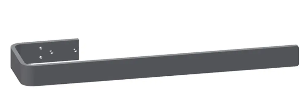 Handtuchbügel aus poliertem Edelstahl, 600mm lang, Kermi Pateo-E Modell ZC01210008